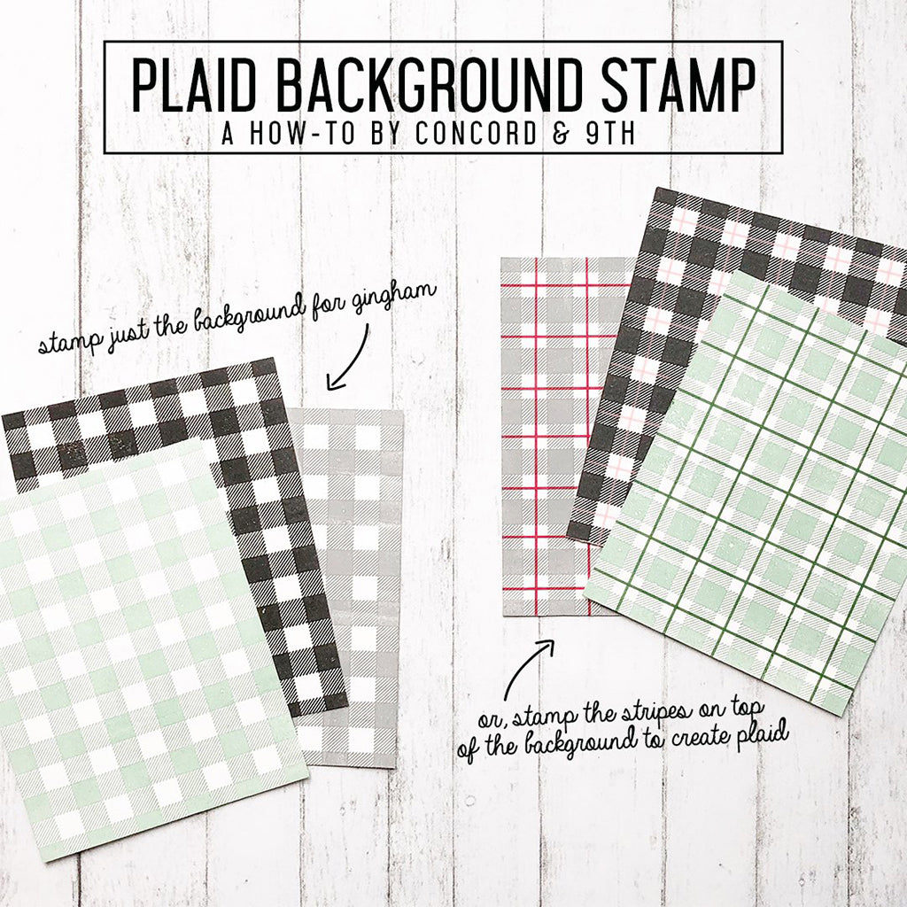 CONCORD & 9TH Sello - Plaid Background