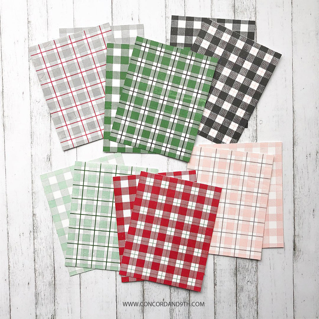 CONCORD & 9TH Sello - Plaid Background