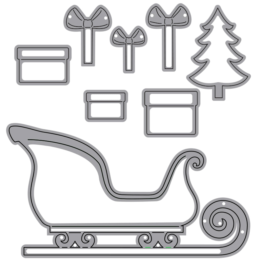 ELIZABETH CRAFTS Suaje - Santa´s Sleigh