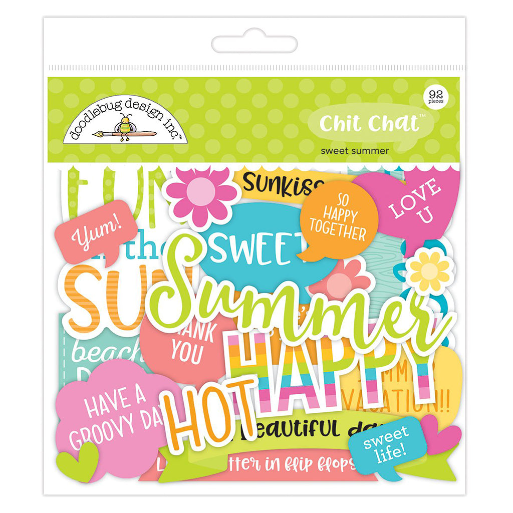 DOODLEBUG Efímeras o Recortables Chit Chat Colección Sweet Summer