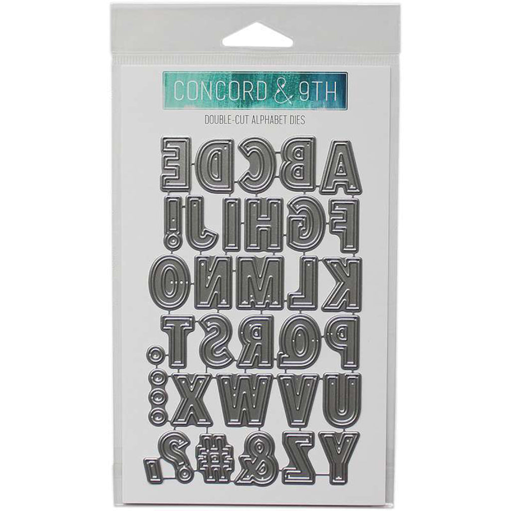 CONCORD & 9TH Suaje - Double cut Alphabet