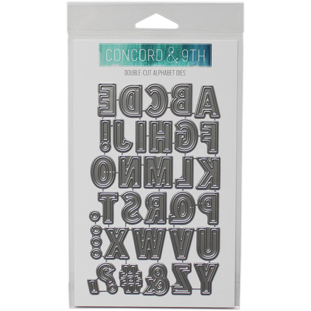 CONCORD & 9TH Suaje - Double cut Alphabet