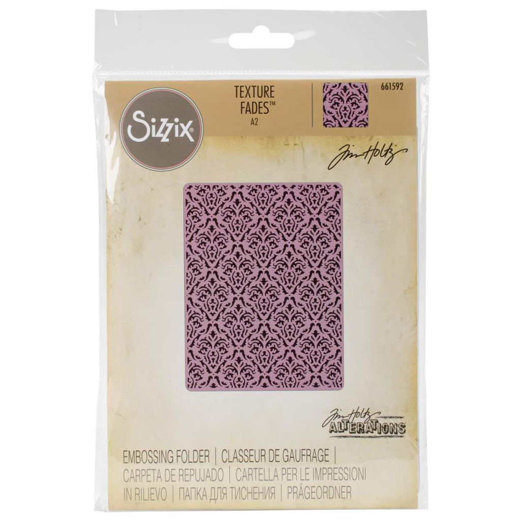 SIZZIX - TIM HOLTZ Carpeta de Embossing Damasco