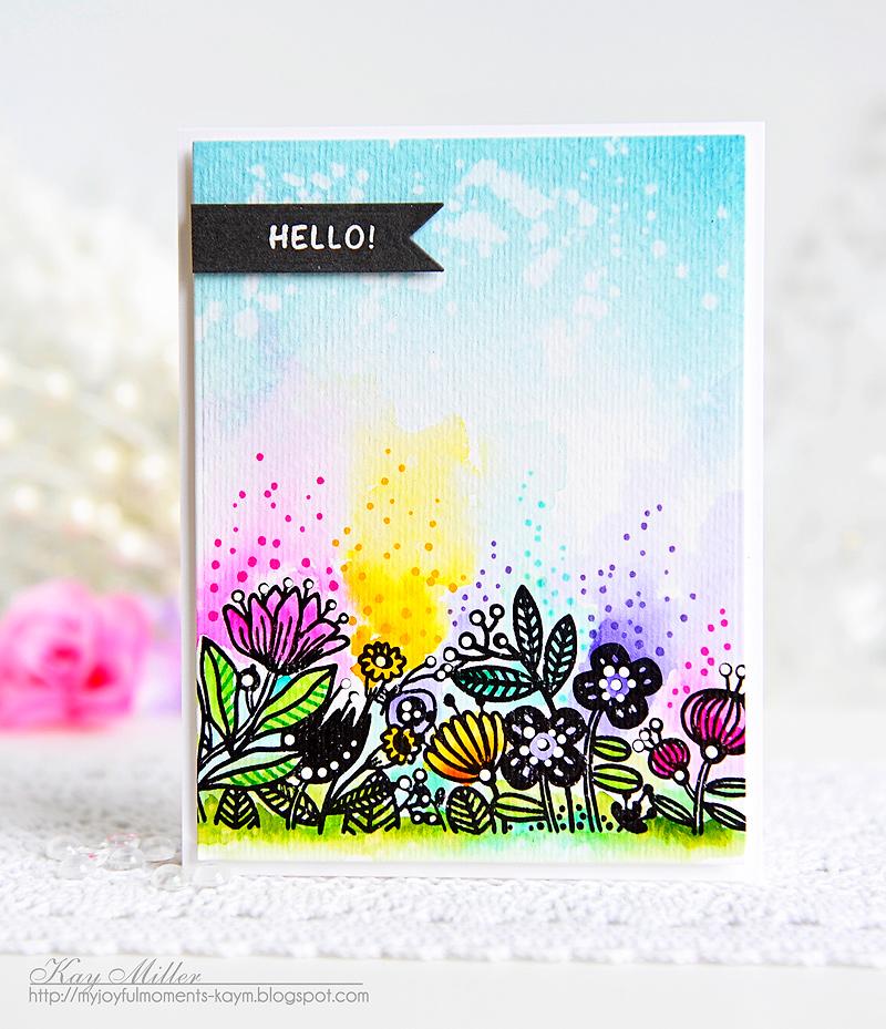 WAFFLE FLOWER Sello - Enveloper Ok