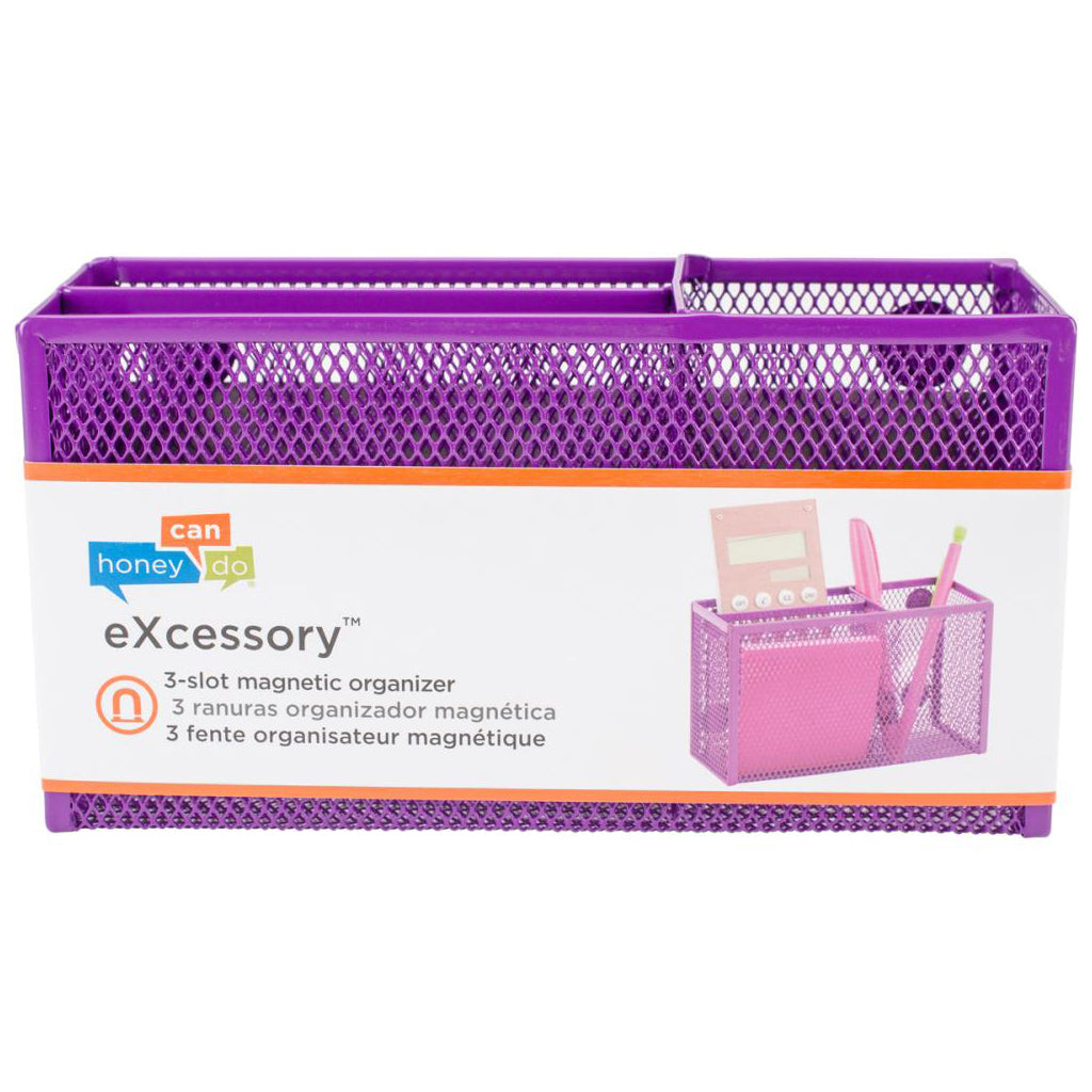 HONEY CAN DO Organizador Metálico de 3 Ranuras
