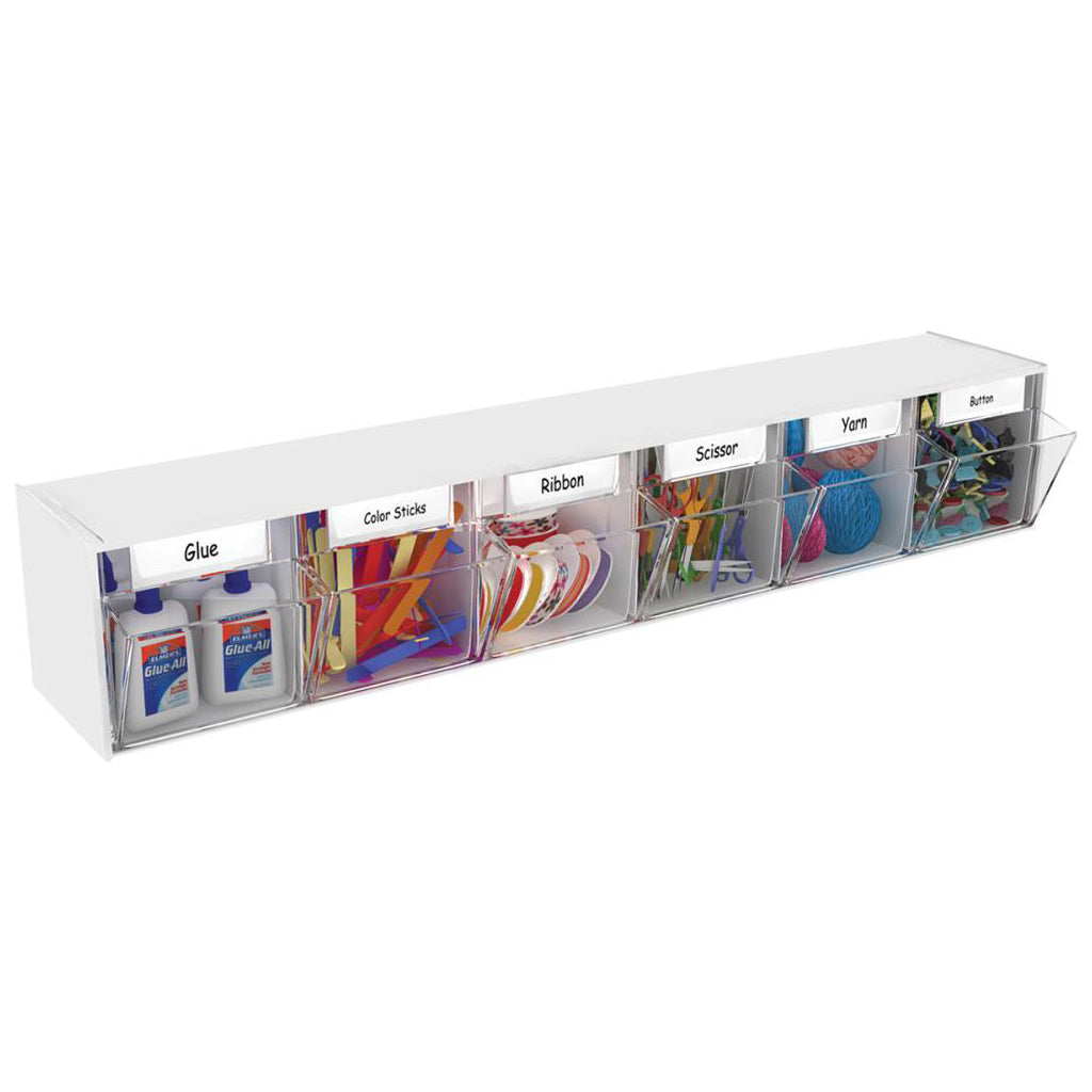 DEFLECTO Organizador con 6 Compartimentos