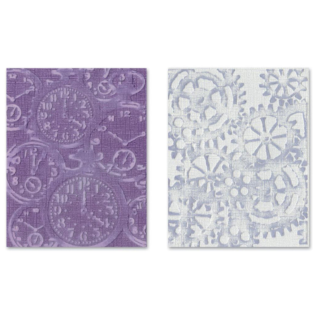 SIZZIX - TIM HOLTZ Carpeta de Embossing Conjunto de relojes de Bolsillo y Steampunk