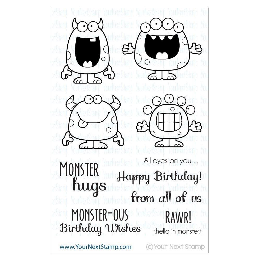 YOUR NEXT STAMP Sello - Silly Monsters