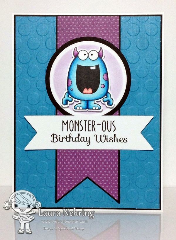 YOUR NEXT STAMP Sello - Silly Monsters