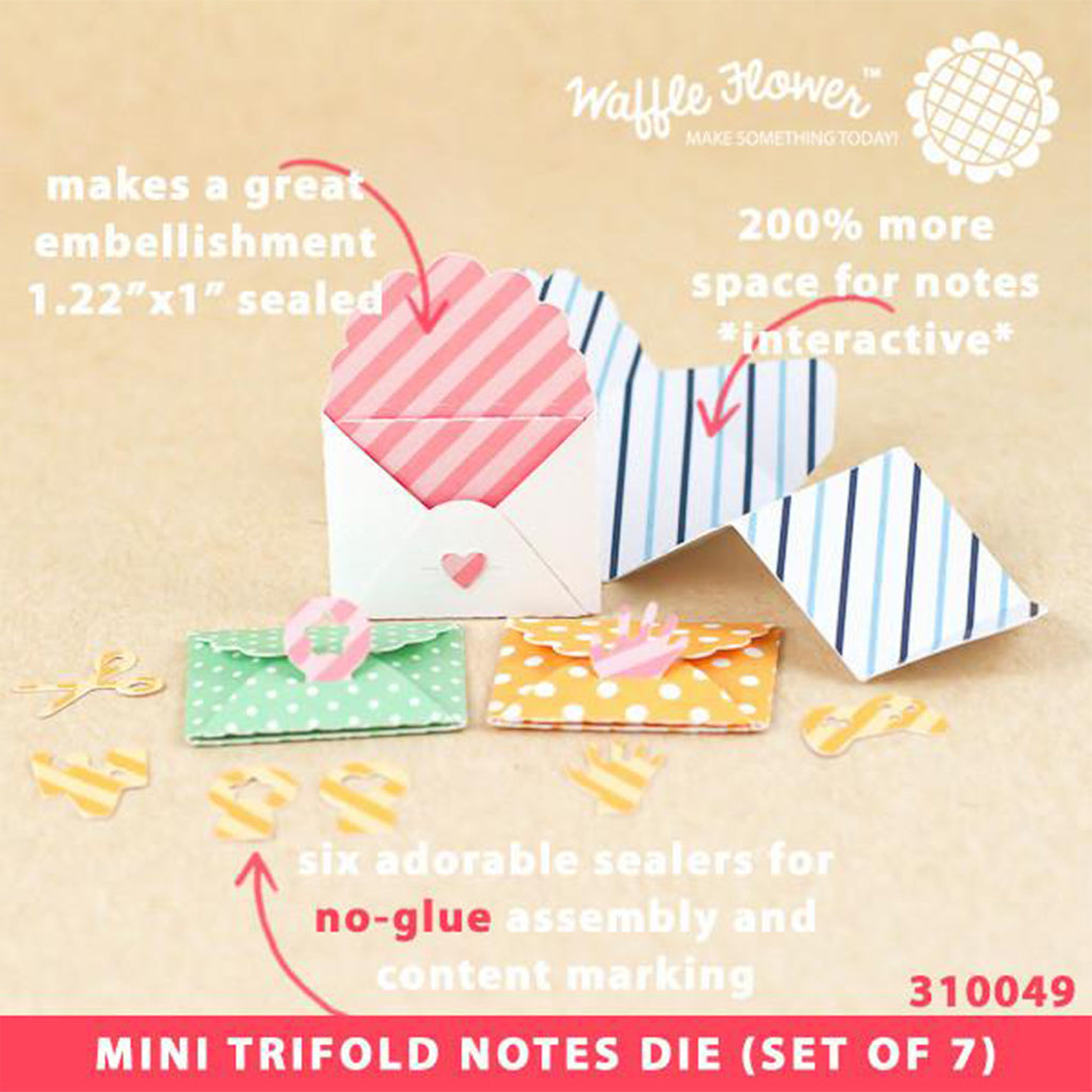 WAFFLE FLOWER Suaje - Mini Trifold Notes