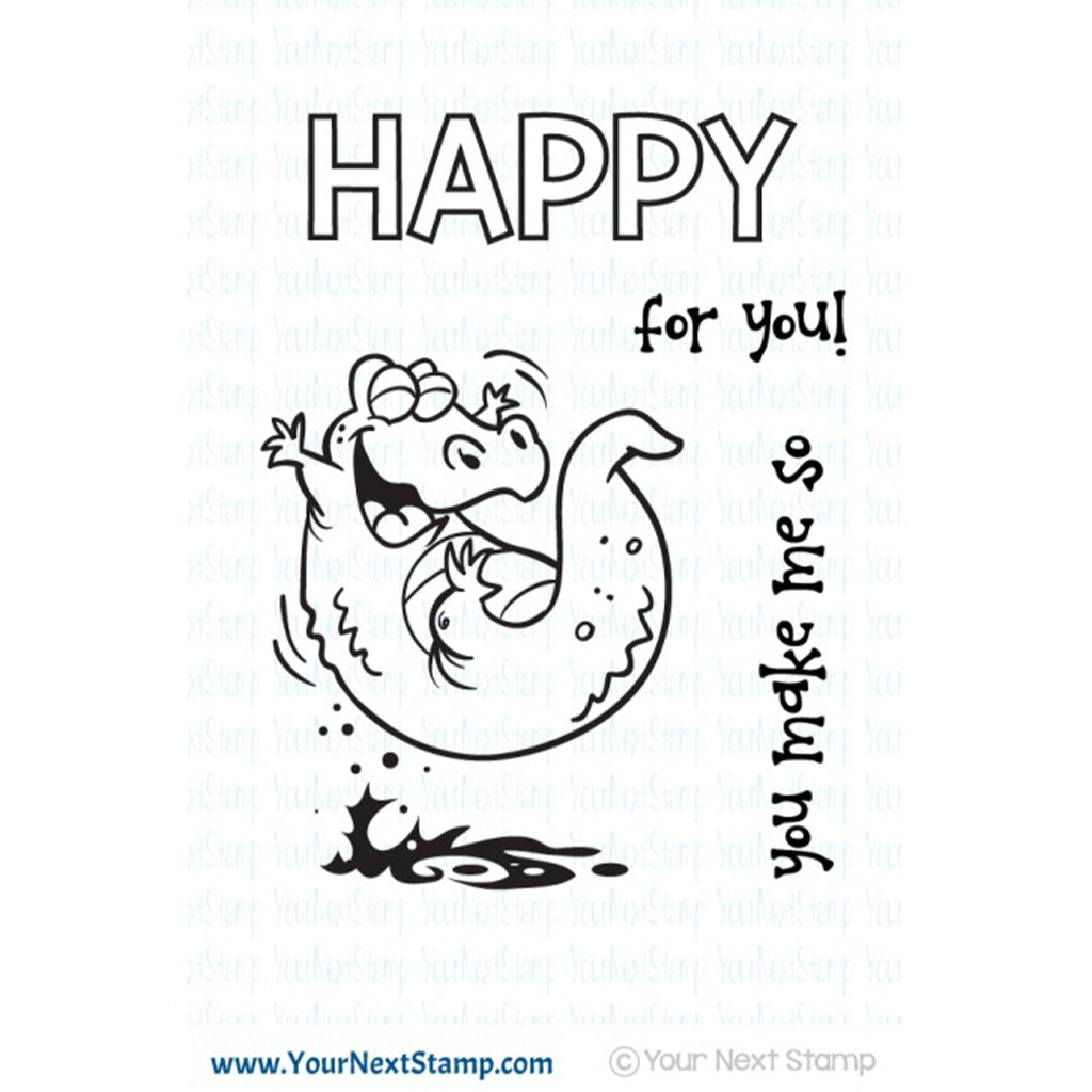 YOUR NEXT STAMP Sello y Suaje - So Happy for you