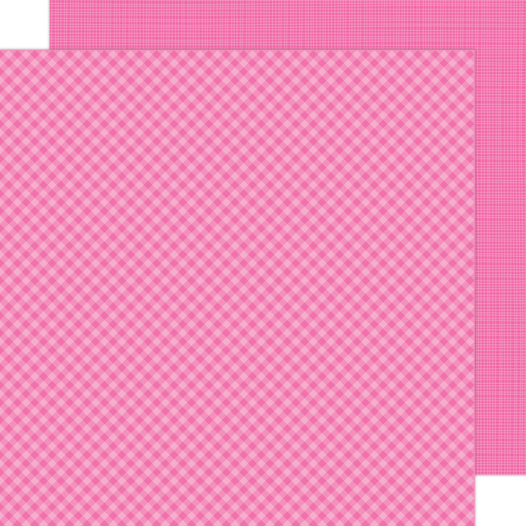 DOODLEBUG Papel Estampado doble cara 12x12" Colección Ginham & Linen