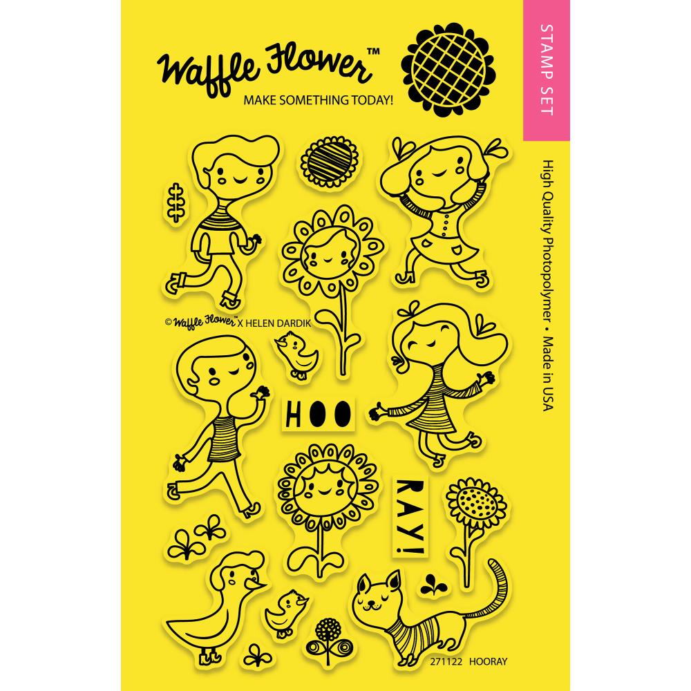 WAFFLE FLOWER Sello - Hooray