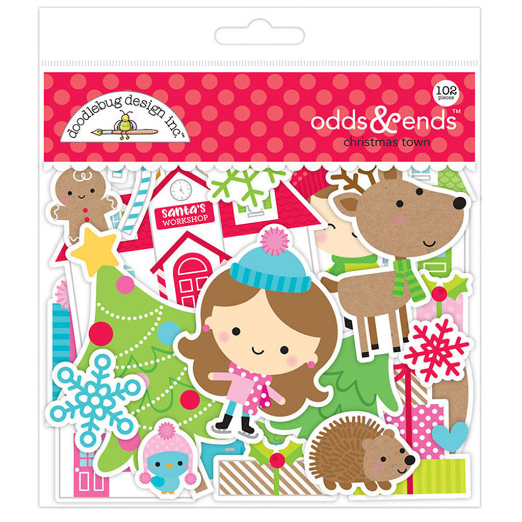 DOODLEBUG Efímeras o Recortables Odds & Ends  Colección Christmas Town