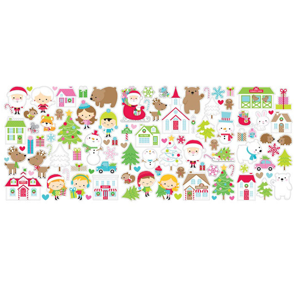 DOODLEBUG Efímeras o Recortables Odds & Ends  Colección Christmas Town