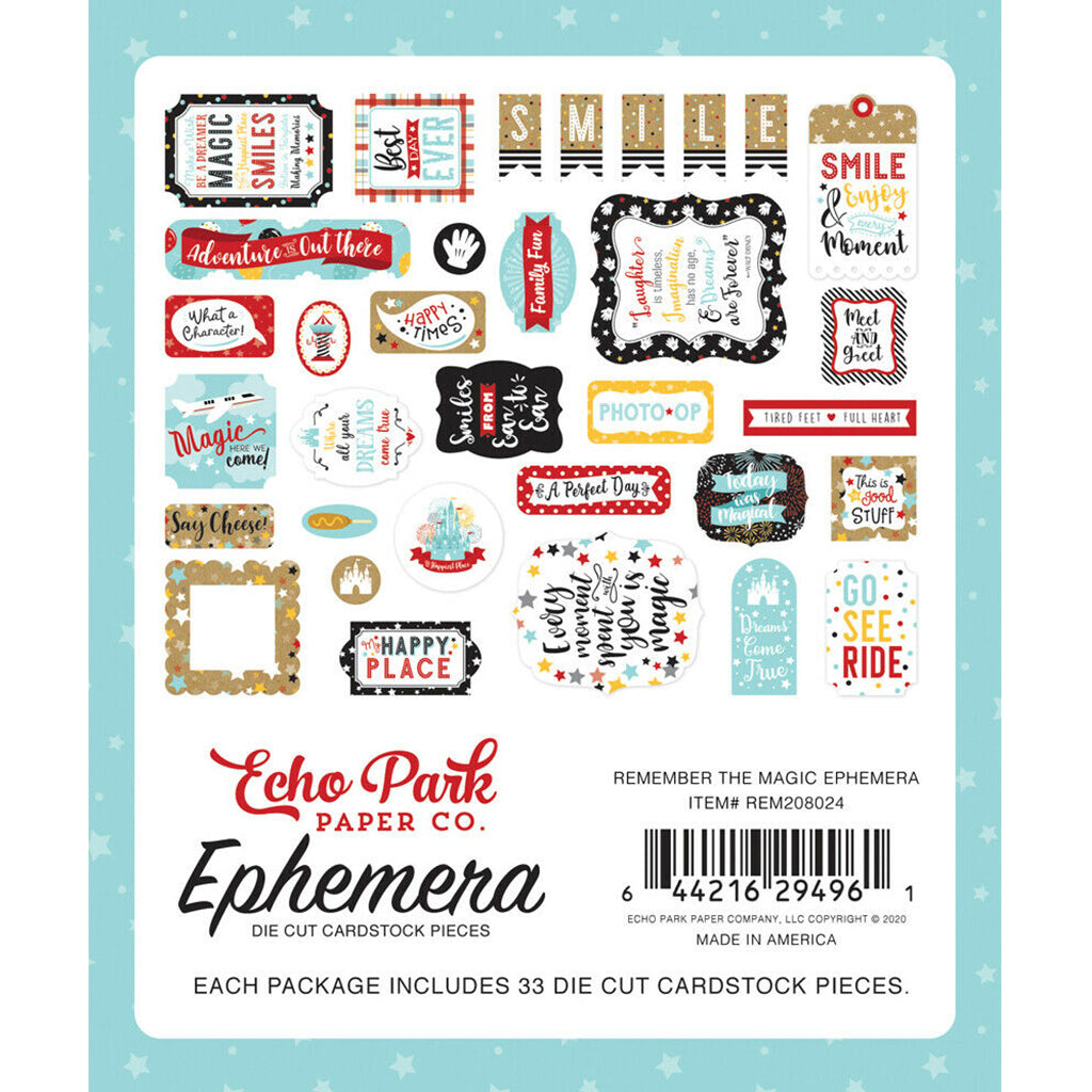 ECHO PARK Efímeras o Recortables Colección Remember the Magic
