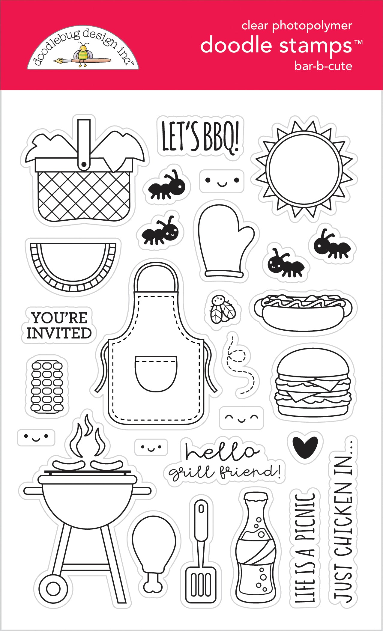 DOODLEBUG Sello - Bar-b-cute