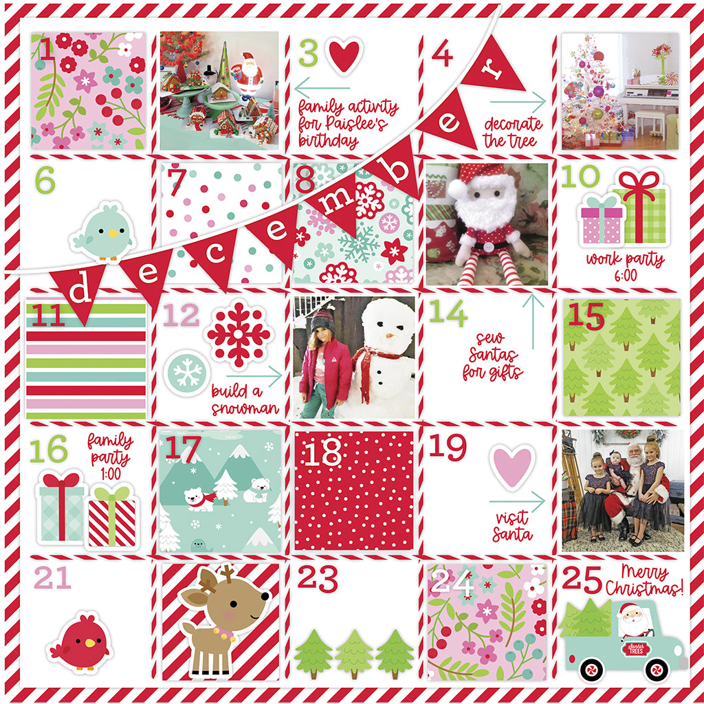 DOODLEBUG Block de Papeles Estampados 12x12" Colección Let it Snow