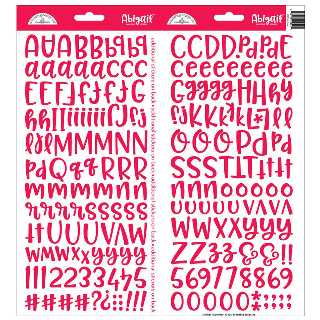 DOODLEBUG Stickers Alfabeto