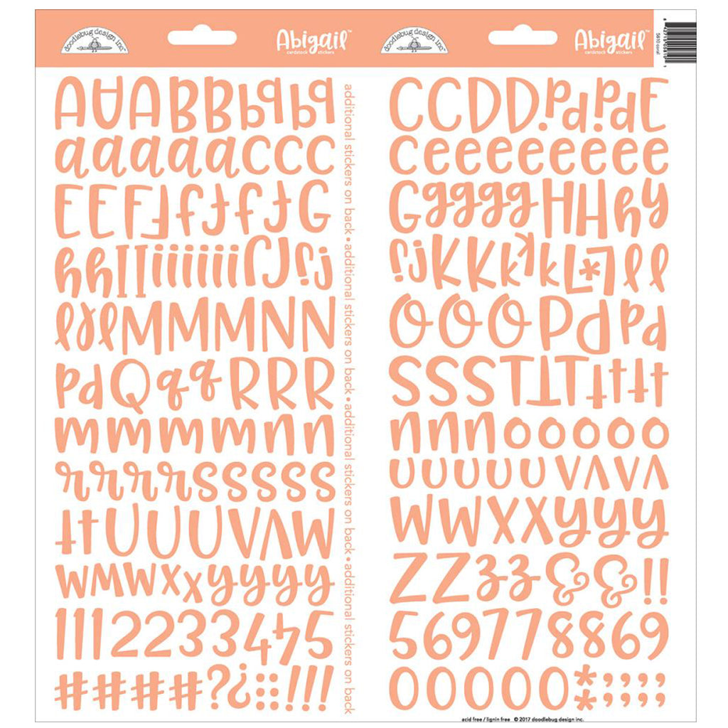 DOODLEBUG Stickers Alfabeto