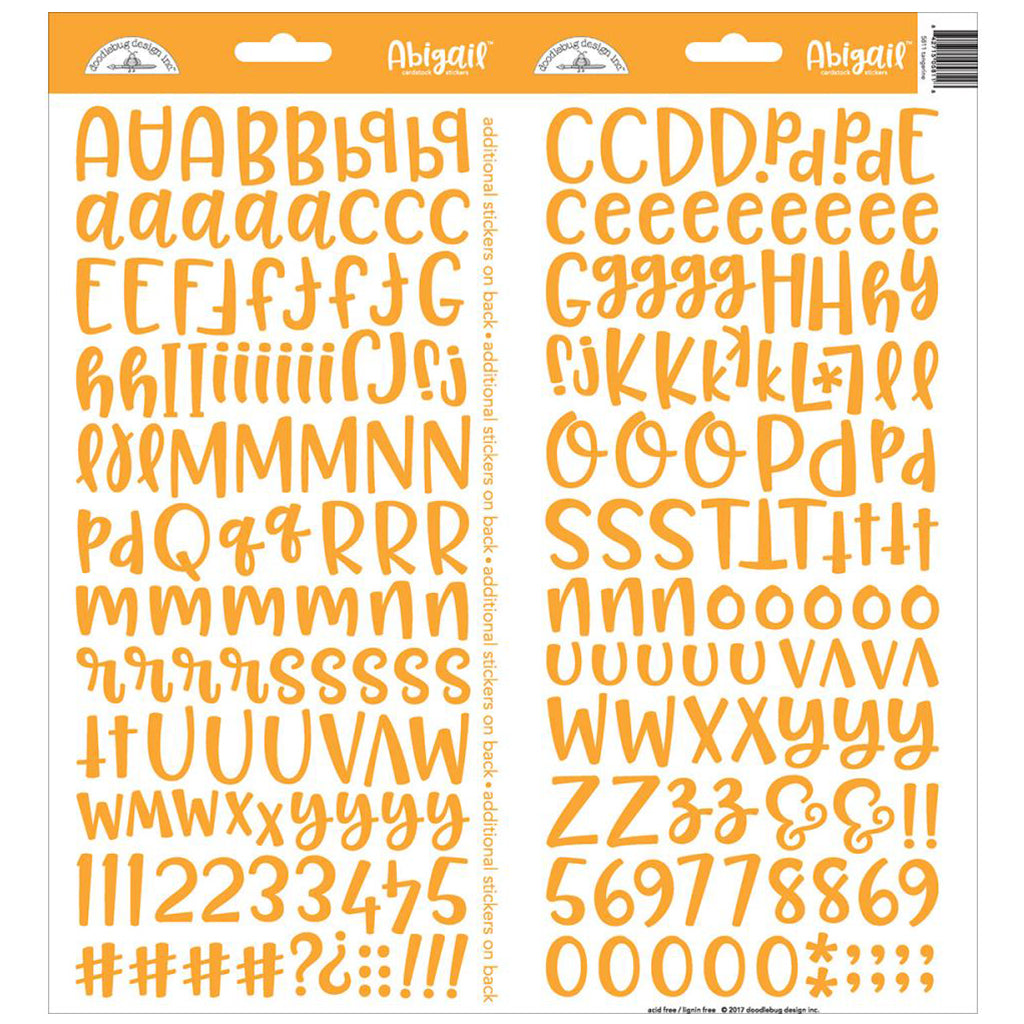 DOODLEBUG Stickers Alfabeto