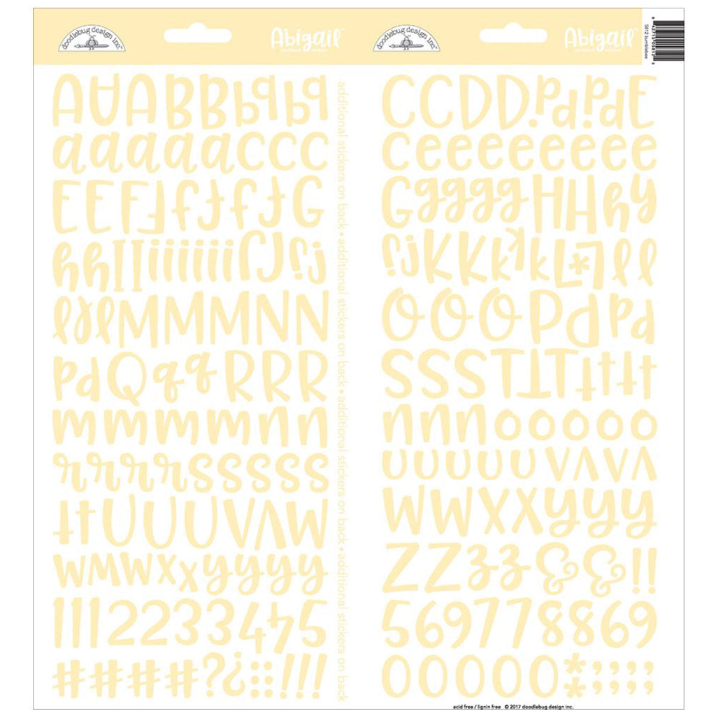 DOODLEBUG Stickers Alfabeto