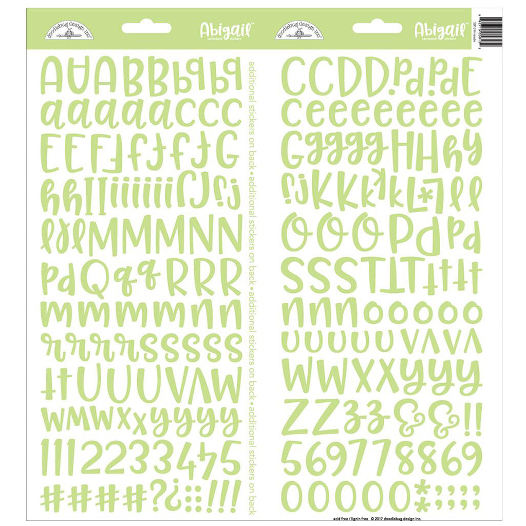 DOODLEBUG Stickers Alfabeto