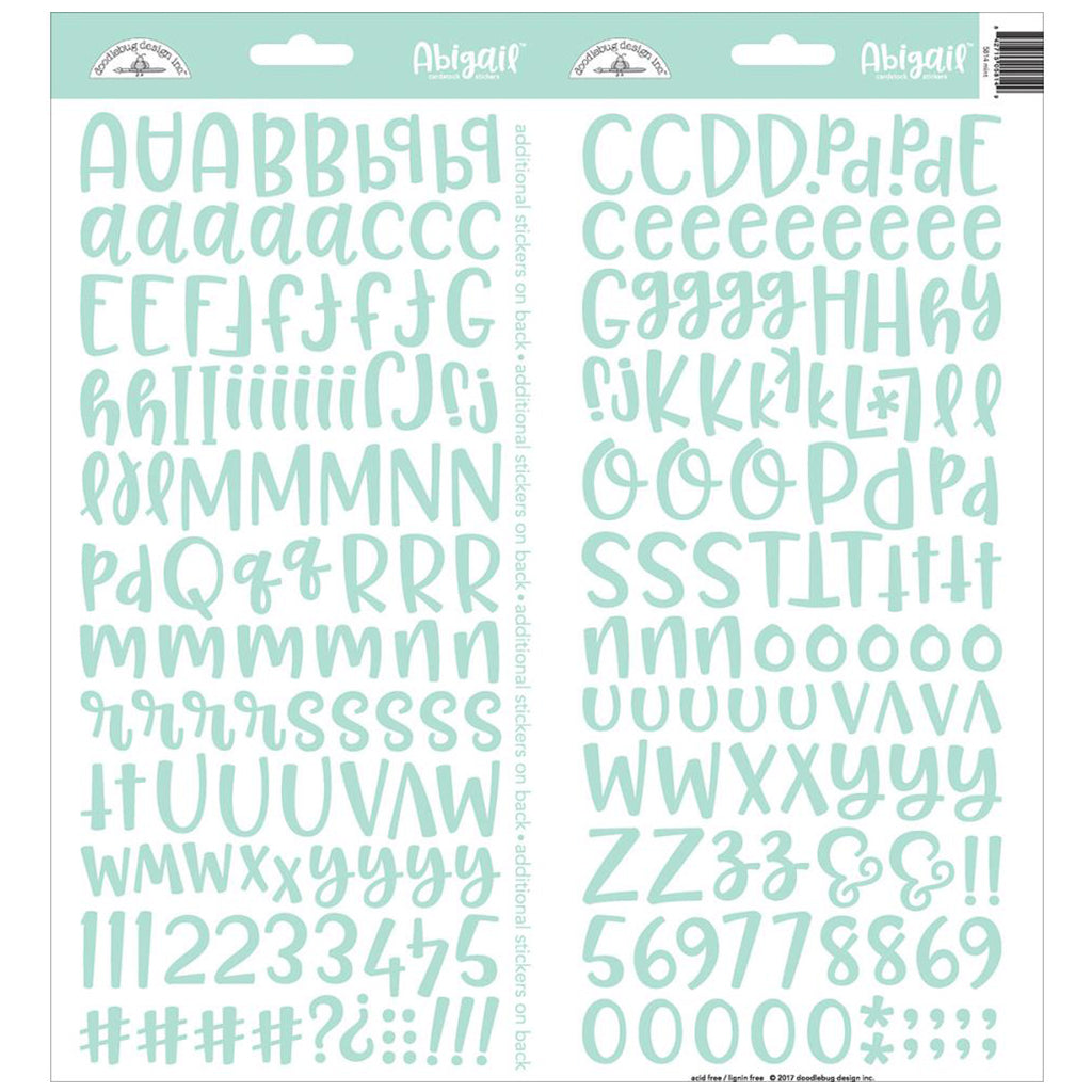 DOODLEBUG Stickers Alfabeto