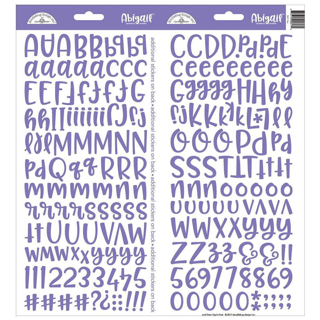 DOODLEBUG Stickers Alfabeto