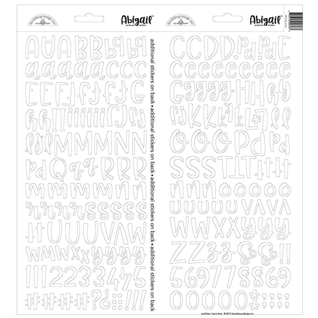 DOODLEBUG Stickers Alfabeto