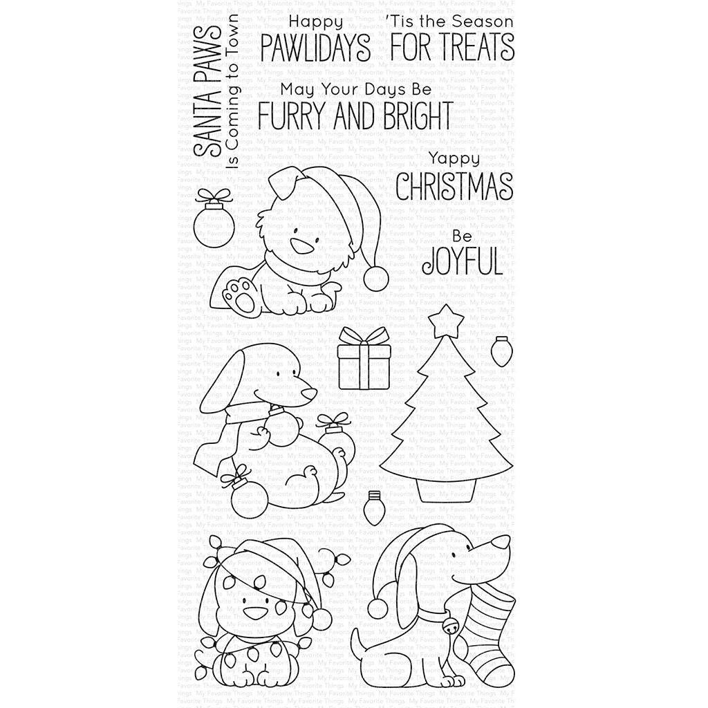 MY FAVORITE THINGS Sello - Happy Pawlidays