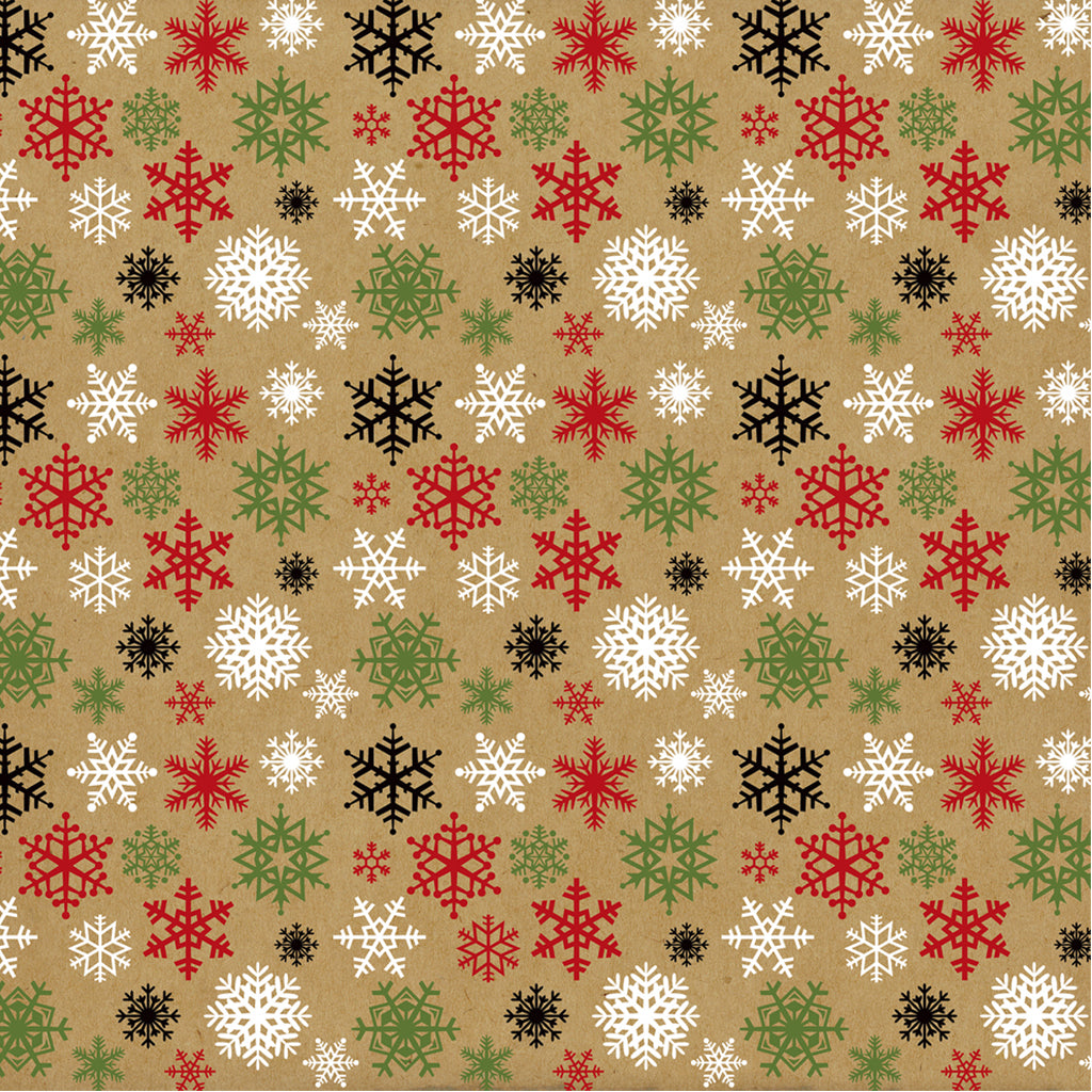 ECHO PARK Papel Estampado doble cara 12x12" Colección Celebrate Christmas Cold Outside