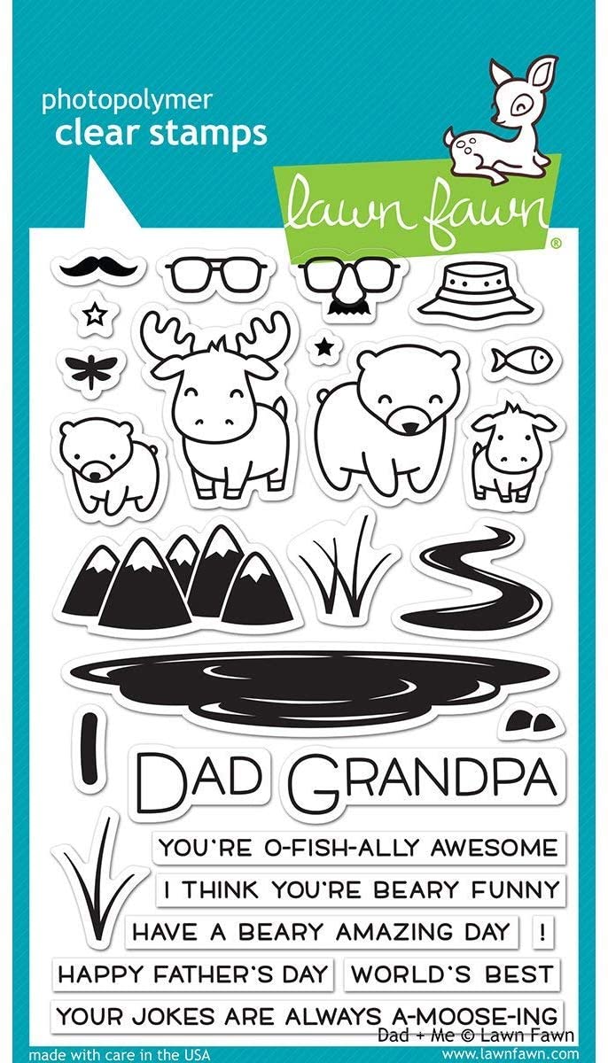LAWN FAWN Sello - Dad + me