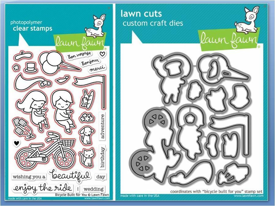 LAWN FAWN Sello y Suaje - Bicycle Built for you