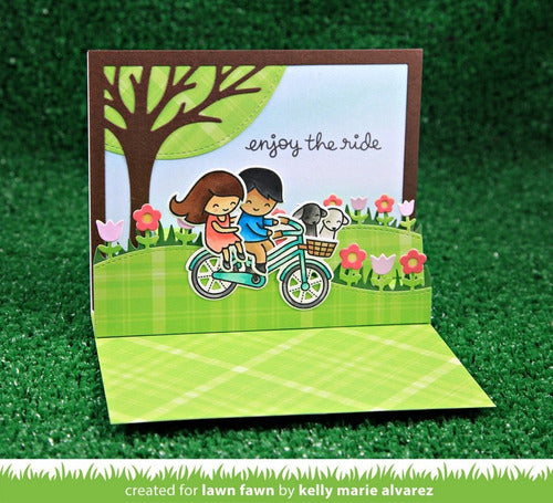 LAWN FAWN Sello y Suaje - Bicycle Built for you