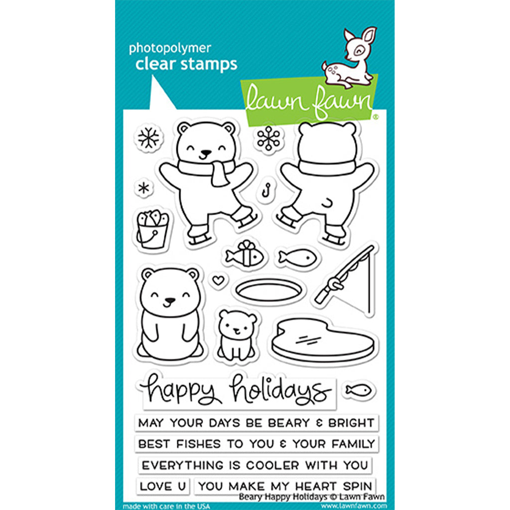 LAWN FAWN Sello - Beary Happy Holidays