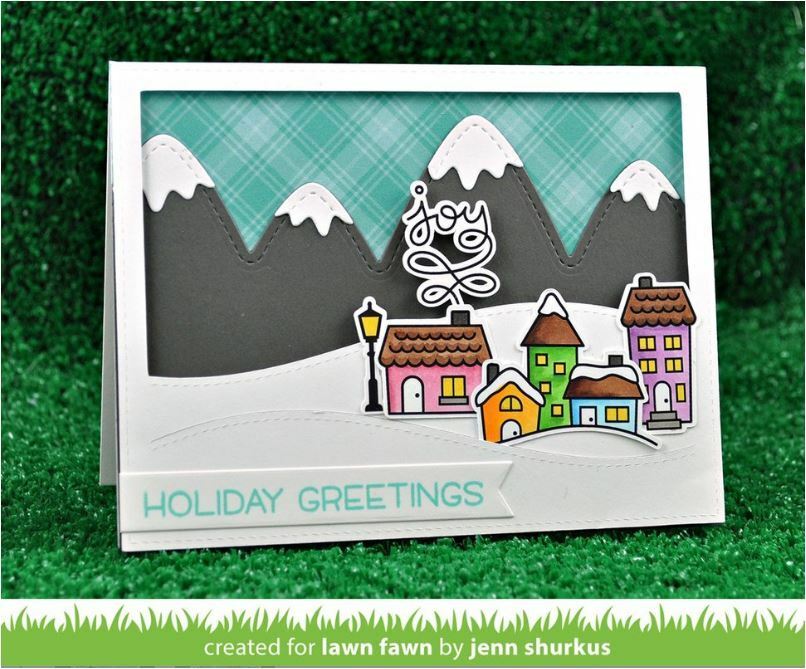LAWN FAWN Suaje - Stitched Hillside Backdrop Landscape