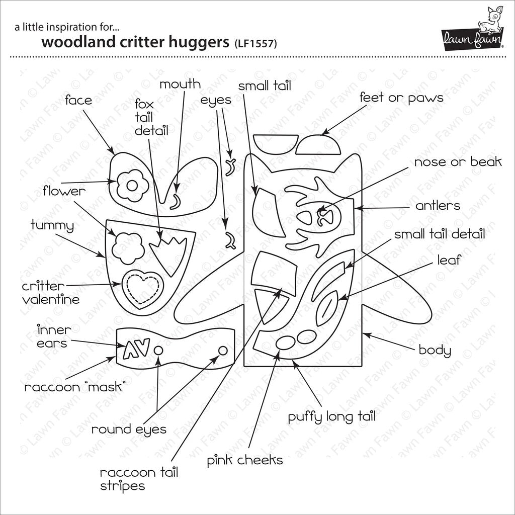 LAWN FAWN Suaje - Woodland Critter Huggers