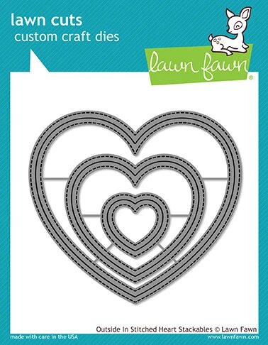 LAWN FAWN Suaje - Outside In Stitched Heart