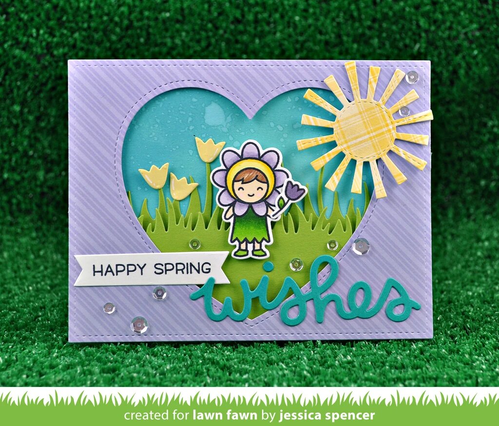 LAWN FAWN Suaje - Outside In Stitched Heart
