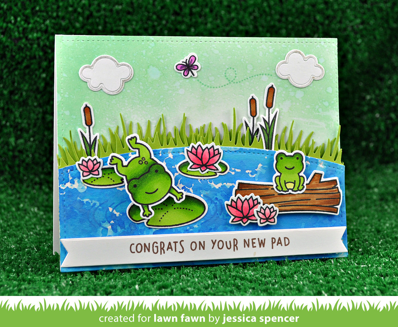 LAWN FAWN Sello y Suaje - Toadally Awesome