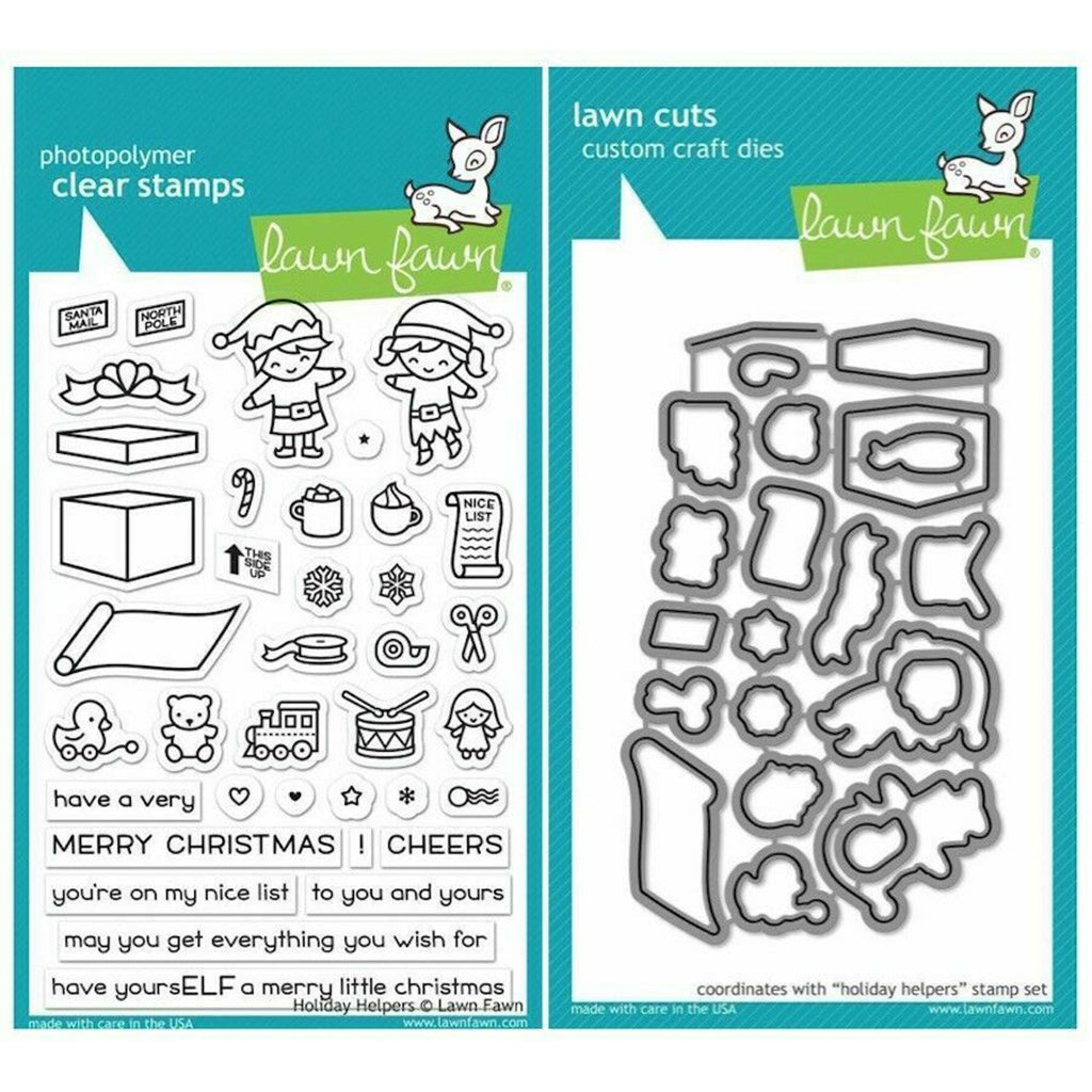 LAWN FAWN Sello y Suaje - Holiday Helpers