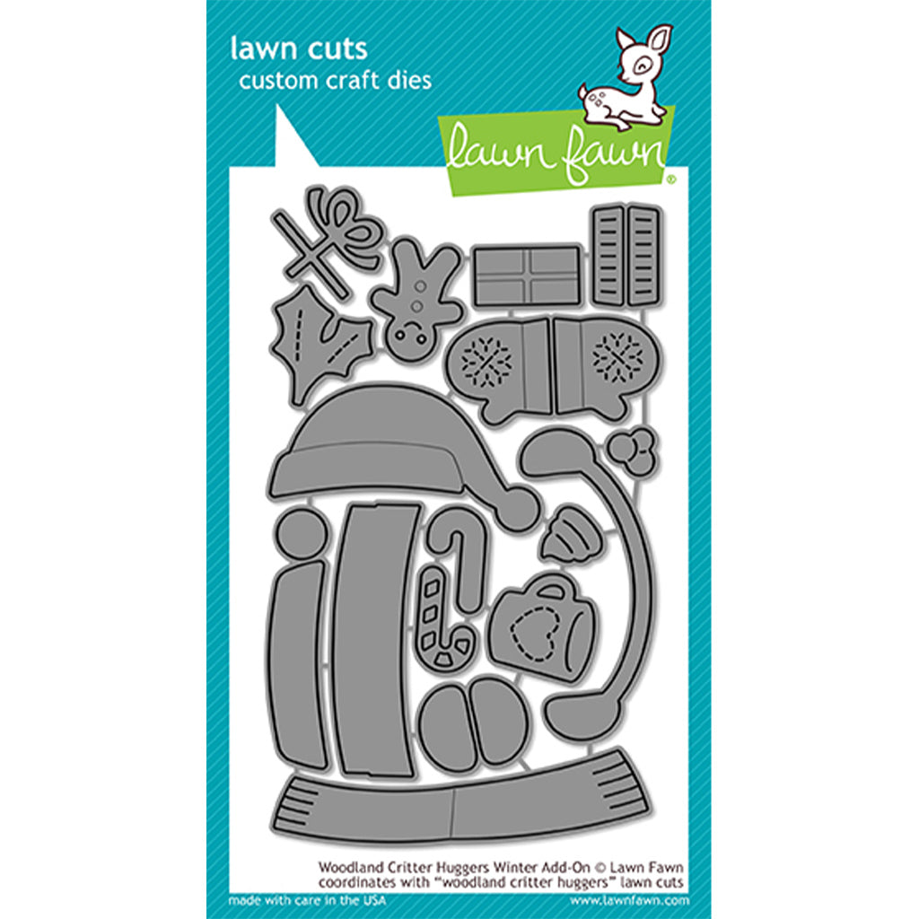 LAWN FAWN Suaje - Woodland Critter Huggers Winter Add-On
