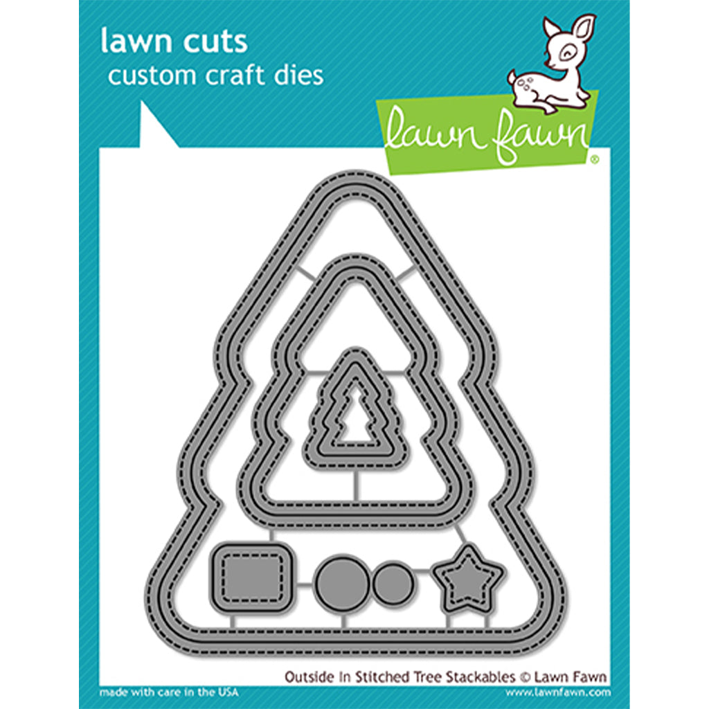 LAWN FAWN Suaje - Outside In Stitched Christmas Tree Frames