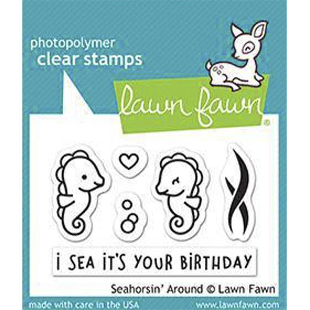 LAWN FAWN Sello -Seahorsing Around