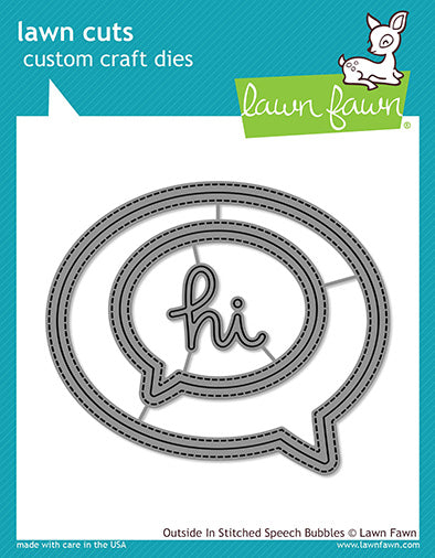 LAWN FAWN Suaje - Outside In Stitched Speech Bubble