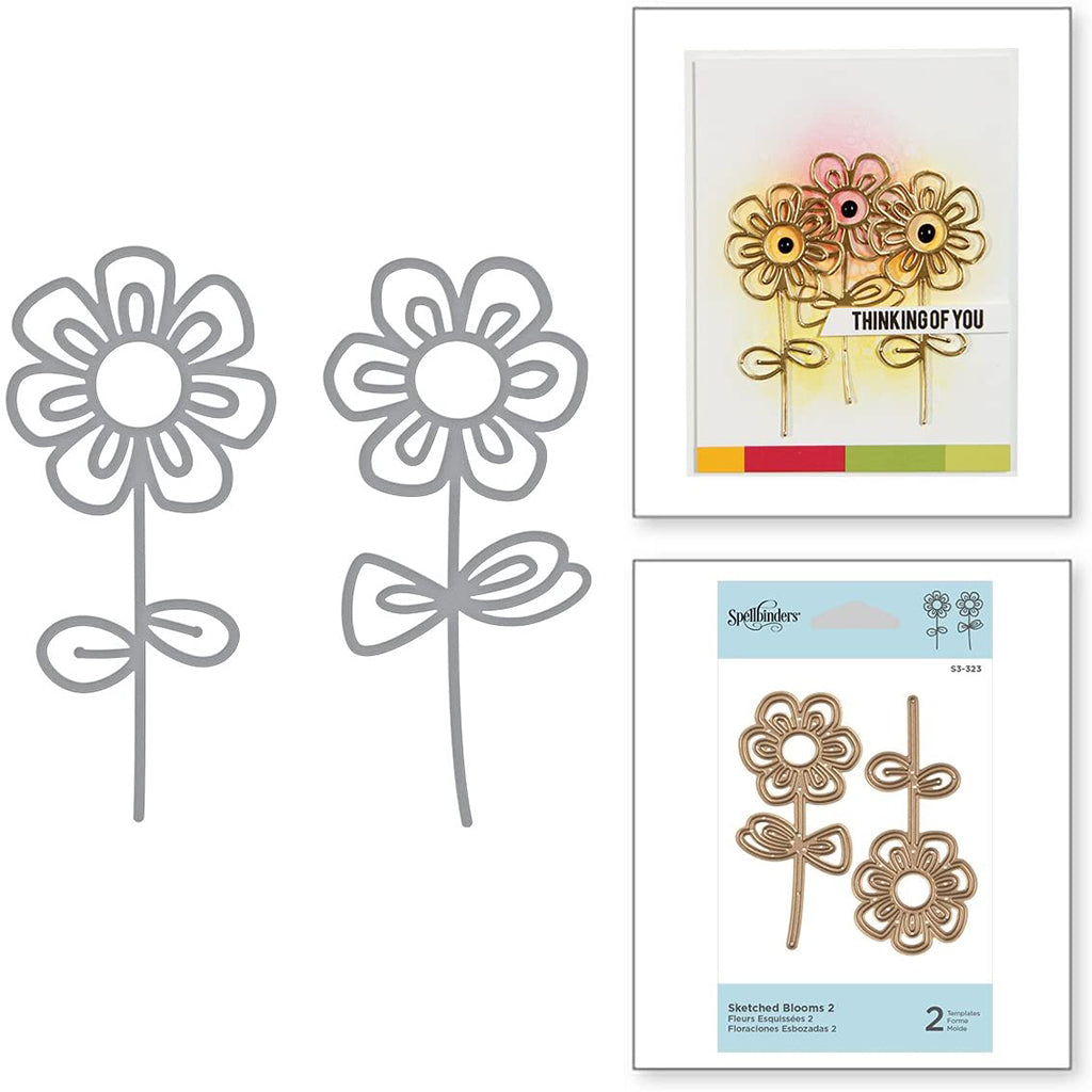 SPELLBINDERS Suaje - Sketched Blooms 2