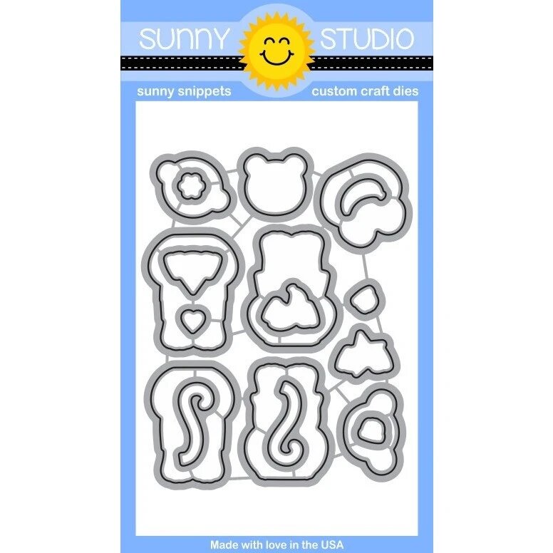 SUNNY STUDIOS Sello y Suaje - Comfy Creatures