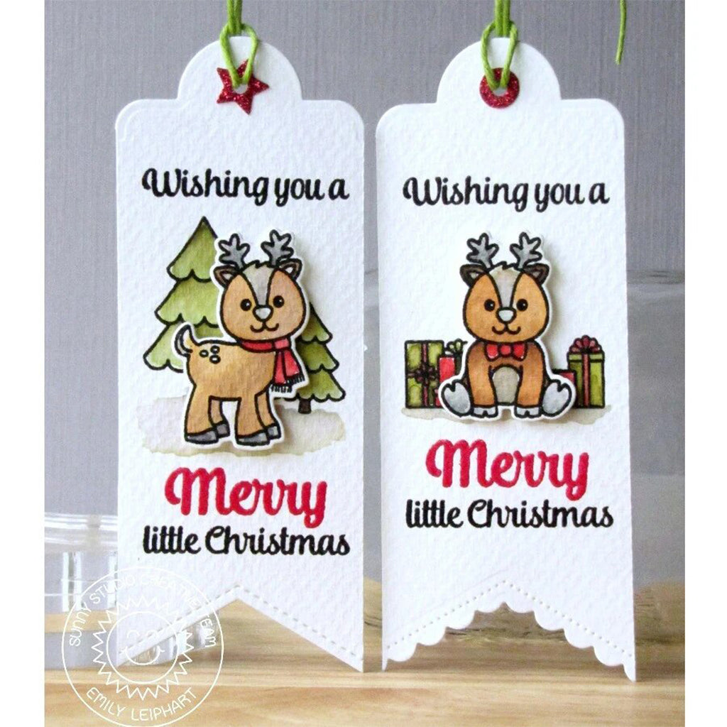 SUNNY STUDIOS Sello y Suaje - Gleeful Reindeer
