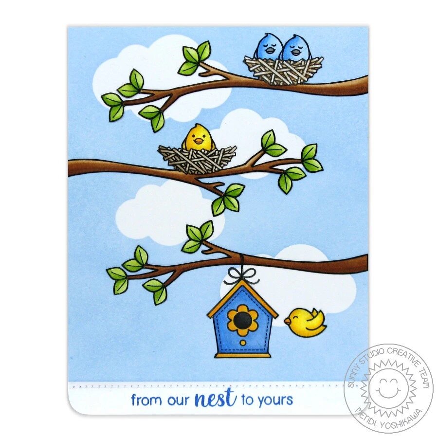 SUNNY STUDIOS Sello y Suaje - A Bird's Life